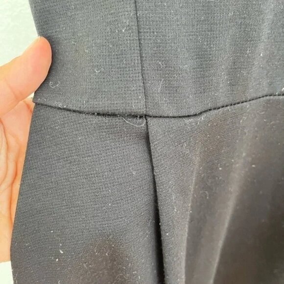 90s/Y2K Delia’s Black Mini Dress with a Lace Collar and Pearls - Picture 6 of 8